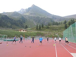 MitoFit Science Camp in July 2016 in Kuehtai, Tyrol, Austria: MitoFit-training session with Stefan Moser (Sporttherapie Mag. Huber, AT)